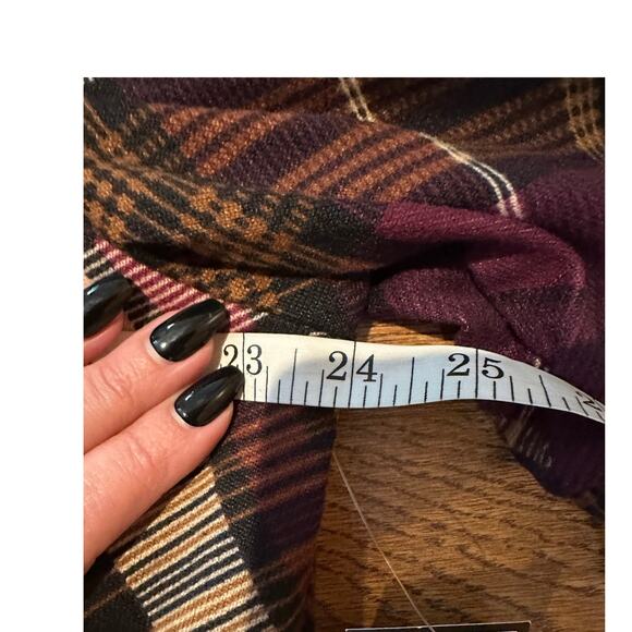 Jessica Howard Women's Plaid A-Line Dress Burgundy Size 2X NWT - Picture 7 of 10